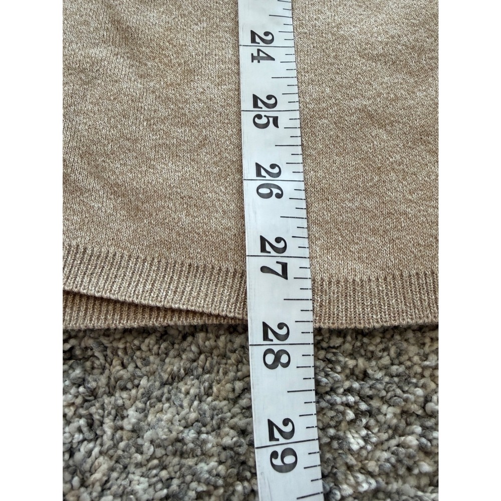 AKF New York Vintage Brown Colorblock Cotton Sweater Womens Medium Made in USA - Picture 6 of 7